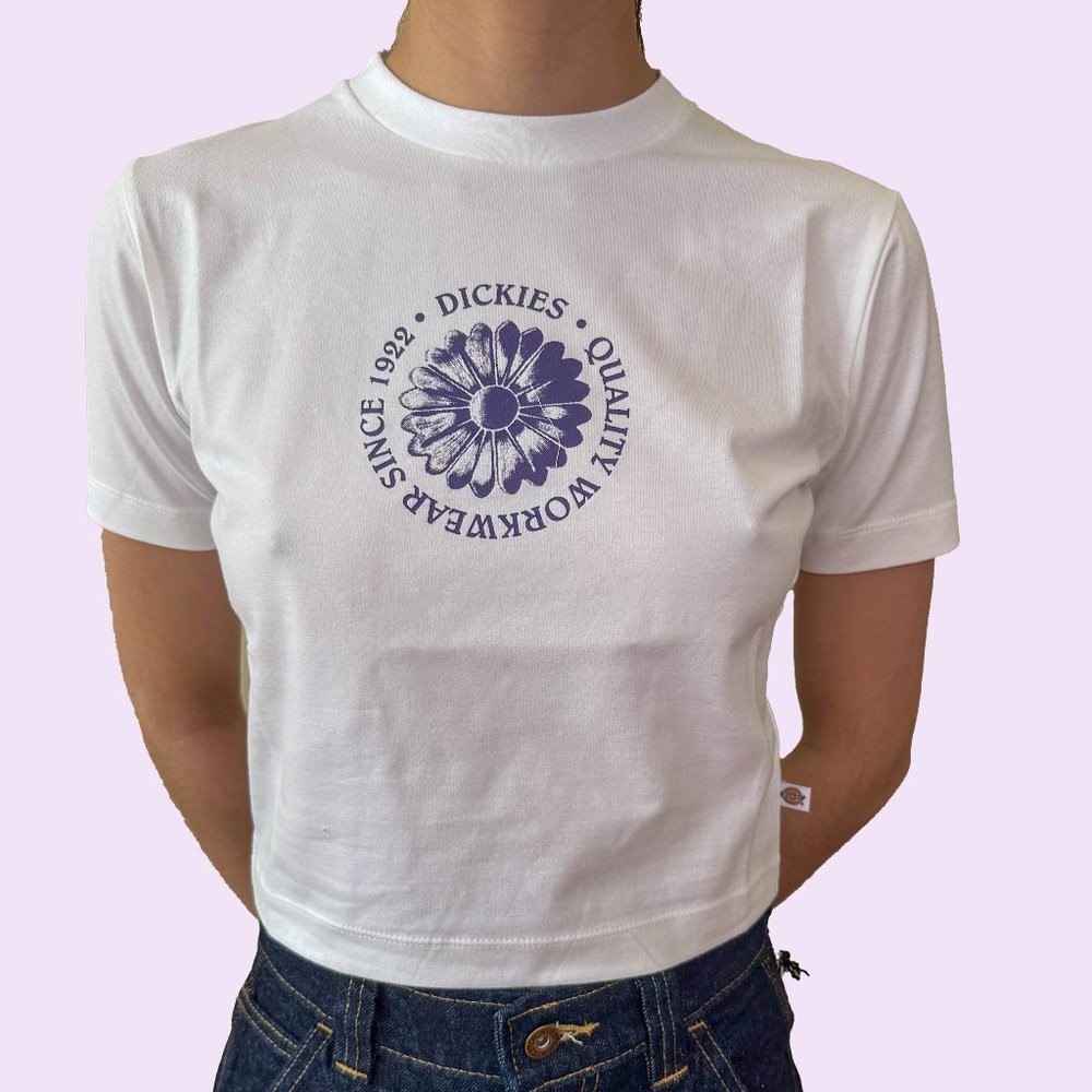 DICKIES Women's Garden Plain Cropped T-Shirt